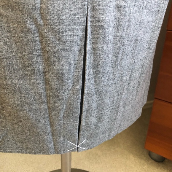 NWT J. Crew Gray Dress Ruffle Neckline - Picture 7 of 8